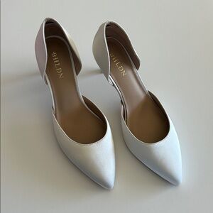 New BHLDN Cressida Satin heels sz 10